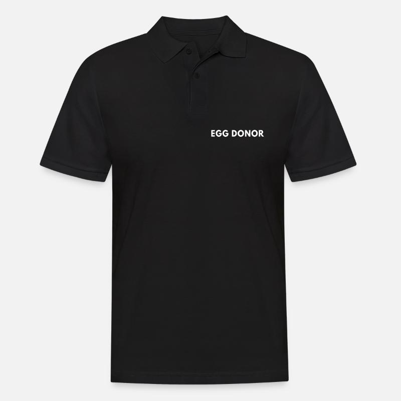 Stolzer Eispender - Männer Poloshirt - Schwarz