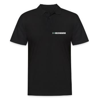 I love Helsingborg Schweden - Männer Poloshirt - Schwarz - Vorne - Kai (181cm)