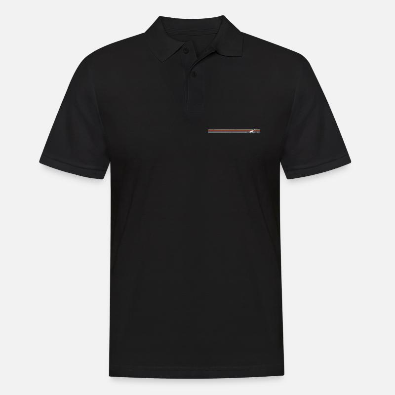 Retro Brachiosaurus - Männer Poloshirt - Schwarz