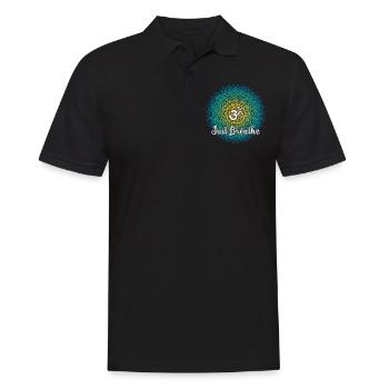 Just Namaste Breathe Yoga Mandala Zen Lotus Tattoo - Männer Poloshirt - Schwarz - Vorne - Kai (181cm)