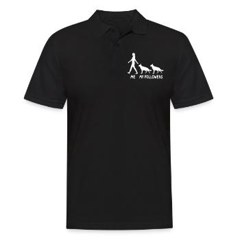 I Mes adeptes Berger Chien Éleveur Chien Chien - Polo Homme - noir - Devant - Kai (181cm)