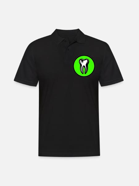 Tooth Dentist Icon - Men's Polo Shirt - black