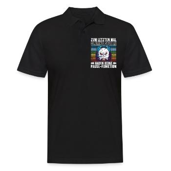 Gaming Gamer - Männer Poloshirt - Schwarz - Vorne - Kai (181cm)
