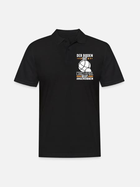 Boule Boulespieler - Männer Poloshirt - Schwarz