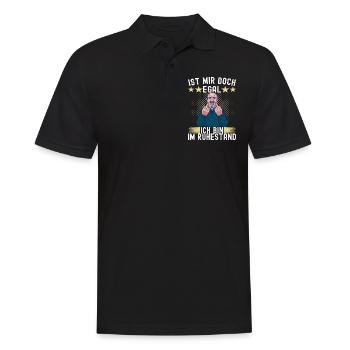 Ruhestand Rente - Männer Poloshirt - Schwarz - Vorne - Kai (181cm)