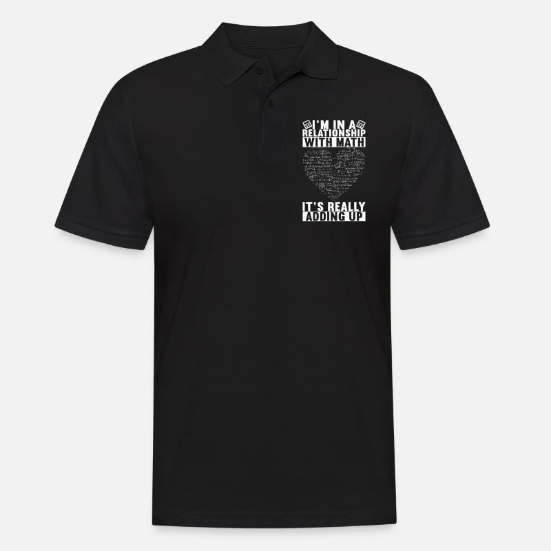 Mathe Mathelehrer - Männer Poloshirt - Schwarz