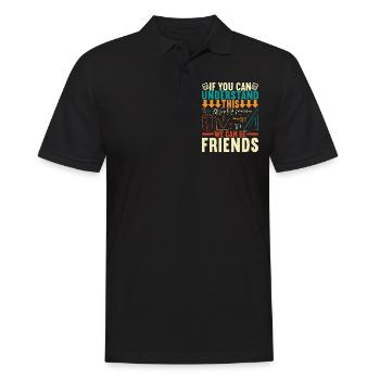 Mathe Mathelehrer - Männer Poloshirt - Schwarz - Vorne - Kai (181cm)