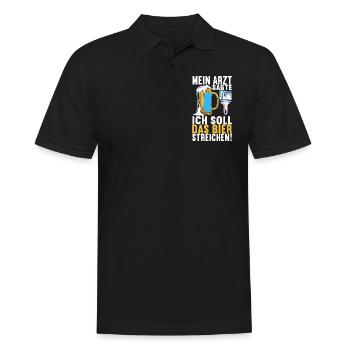 Beer drinkers Beer drinking - Men's Polo Shirt - black - Front - Kai (181cm)