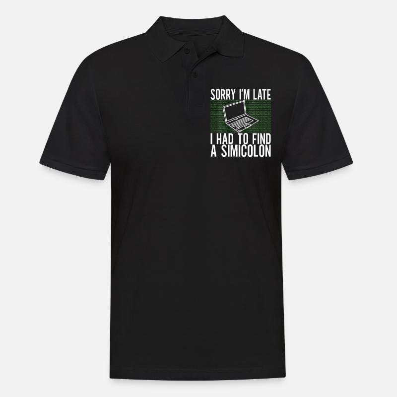 Programmierer Informatiker - Männer Poloshirt - Schwarz