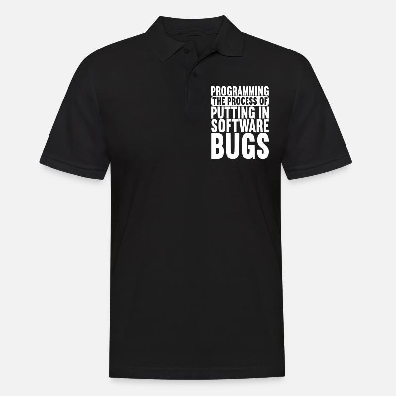 Programmierer Informatiker - Männer Poloshirt - Schwarz
