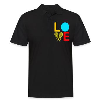 Racquetball Racquetball Player - Men's Polo Shirt - black - Front - Kai (181cm)