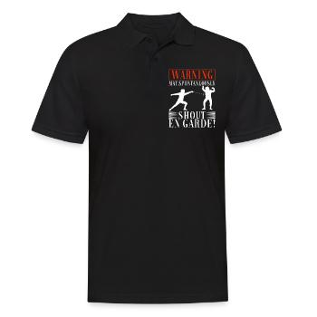 Fencing Fencing - Men's Polo Shirt - black - Front - Kai (181cm)