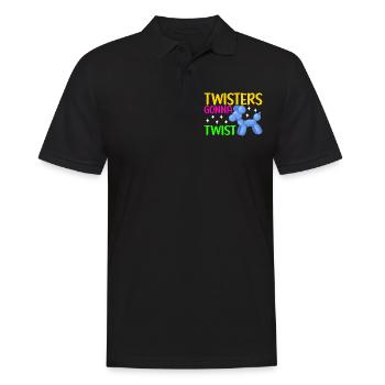 Balloon Animal Balloon Twisting - Men's Polo Shirt - black - Front - Kai (181cm)