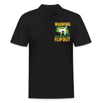 Capoeira Capoeirista - Männer Poloshirt - Schwarz - Vorne - Kai (181cm)