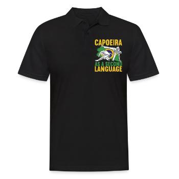 Capoeira Capoeirista - Männer Poloshirt - Schwarz - Vorne - Kai (181cm)