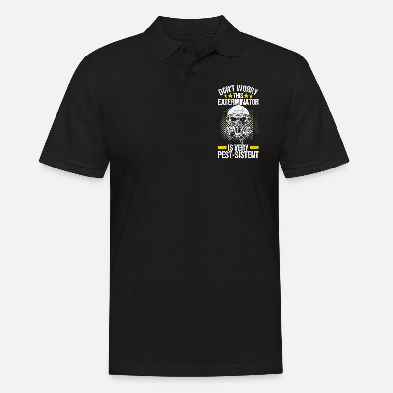 Schädlingsbekämpfung Kammerjäger - Männer Poloshirt - Schwarz