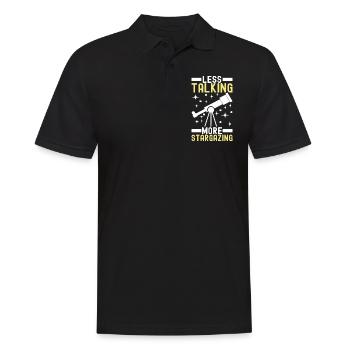 Atronome Astronomie - Männer Poloshirt - Schwarz - Vorne - Kai (181cm)