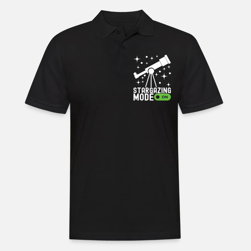 Atronome Astronomie - Männer Poloshirt - Schwarz