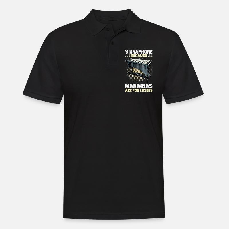 Vibraphon Vibraphonist - Männer Poloshirt - Schwarz