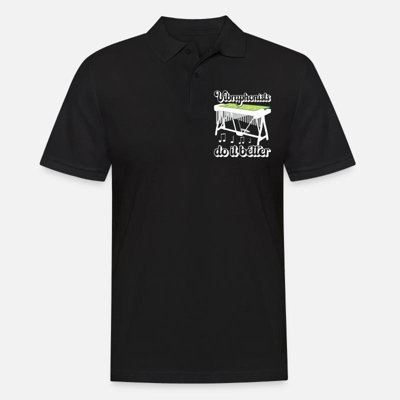 Vibraphon, vibraphonist - Men's Polo Shirt - black