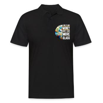 Vitrail artiste Vitrail Art - Polo Homme - noir - Devant - Kai (181cm)