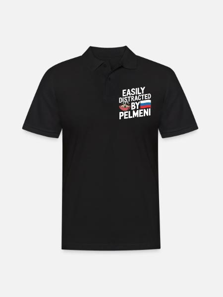 Pelmeni Cuisine russe - Polo Homme - noir