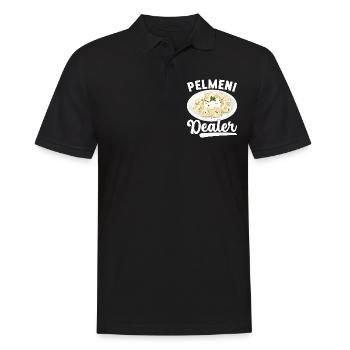 Pelmeni Russische Küche - Männer Poloshirt - Schwarz - Vorne - Kai (181cm)