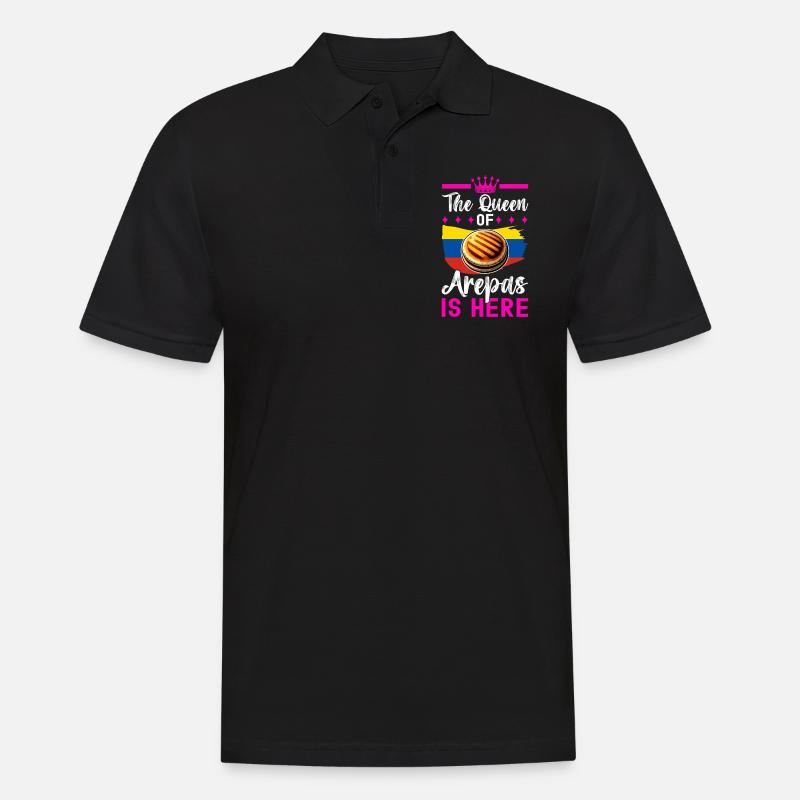 Venezolanische Arepas - Männer Poloshirt - Schwarz