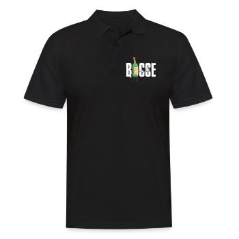 Bocce Wine Bottle Bocce Ball avec Jack Bocci Game - Polo Homme - noir - Devant - Kai (181cm)