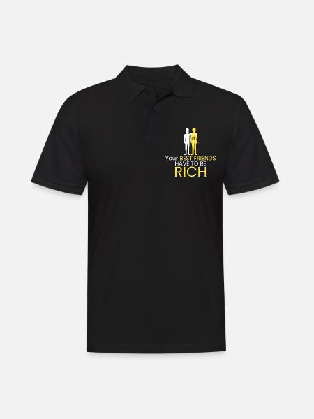 Best friends must be rich - Men's Polo Shirt - black