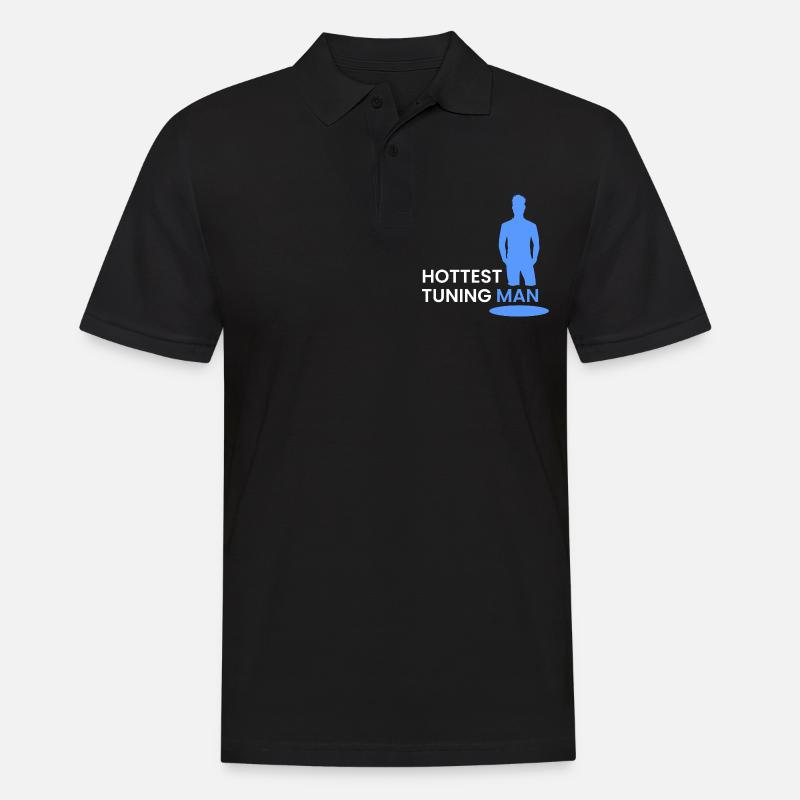 heißester Tuning-Mann - Männer Poloshirt - Schwarz
