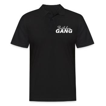 Geburtstag Gang Matching Gruppe Geburtstagsfeier Geschenk - Männer Poloshirt - Schwarz - Vorne - Kai (181cm)