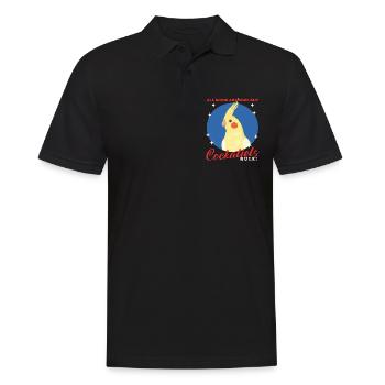 Nymphensittiche Vogel Vogelbesitzer Geschenk - Männer Poloshirt - Schwarz - Vorne - Kai (181cm)