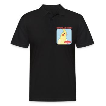 Cockatiels Bird Owner Cadeau - Polo Homme - noir - Devant - Kai (181cm)