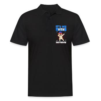 Idée cadeau 11e anniversaire Cadeau de 11 ans - Polo Homme - noir - Devant - Kai (181cm)