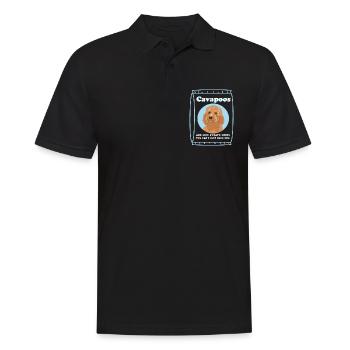 Chien Cavapoo | Cadeau du propriétaire de chien Cavoodle - Polo Homme - noir - Devant - Kai (181cm)