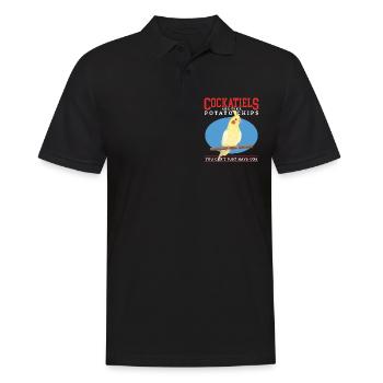 Nymphensittiche Vogel Vogelbesitzer Geschenk - Männer Poloshirt - Schwarz - Vorne - Kai (181cm)