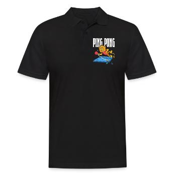 Ping Pong Lion Table Tennis Lion Outfit - Polo Homme - noir - Devant - Kai (181cm)