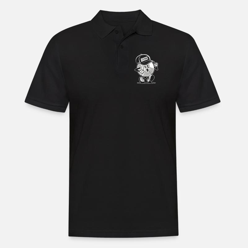 Boule de pétanque pour le Boule de pétanque Cap Boule - Polo Homme - noir