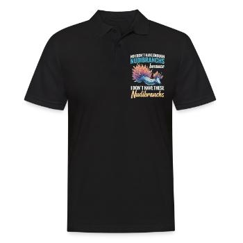 Non, je n’ai pas assez de limaces parce que - Polo Homme - noir - Devant - Kai (181cm)