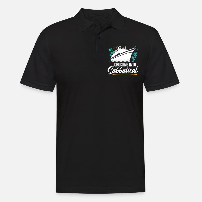 Cruising Into Sabbatical - Männer Poloshirt - Schwarz