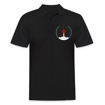 Mandoline, Weil Normale Gitarren Langweilig Sind - Männer Poloshirt - Schwarz - Vorne - Kai (181cm)