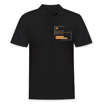 Cat: 2 reasons why my girlfriend - Men's Polo Shirt - black - Front - Kai (181cm)