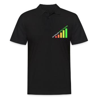 US Dollar wird steigen - Männer Poloshirt - Schwarz - Vorne - Kai (181cm)