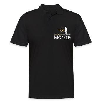 reiche Menschen ahnen Märkte - Männer Poloshirt - Schwarz - Vorne - Kai (181cm)