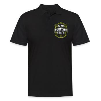 I am the Assistant Trainer Coach Assistant - Men's Polo Shirt - black - Front - Kai (181cm)
