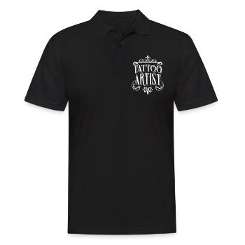 Tatoueur Tatoueur Tatouage - Polo Homme - noir - Devant - Kai (181cm)