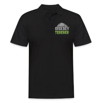 Geology teacher Teacher Geologist Geology Profession - Men's Polo Shirt - black - Front - Kai (181cm)