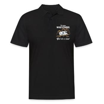 Wohnmobil Campervan - Männer Poloshirt - Schwarz - Vorne - Kai (181cm)