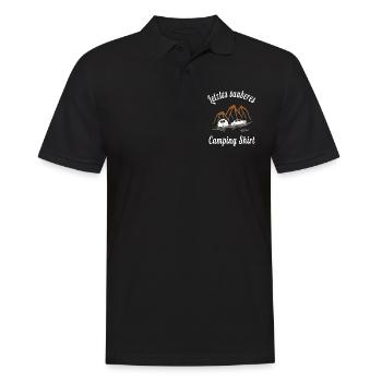 Letztes Camping Wohnwagen Shirt - Männer Poloshirt - Schwarz - Vorne - Kai (181cm)